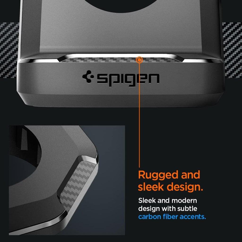 Pendirian Pengecas Perisai Lasak Spigen Apple Watch Ultra 2/Ultra 49mm, Siri 10 46/42mm, 9/8/7 45/41mm, SE/6/5/4 44/40mm
