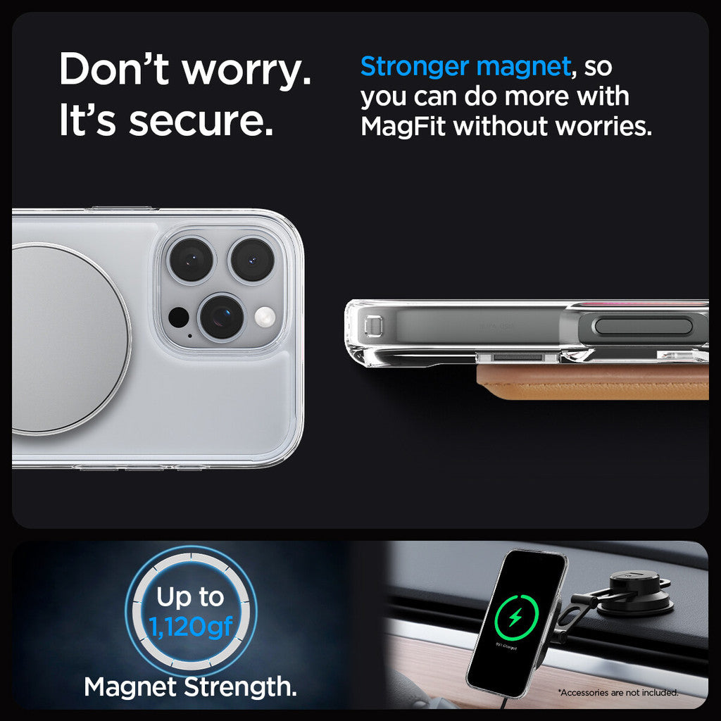 Sarung SPIGEN Ultra Hybrid S MagFit untuk iPhone 16 Series Dual Layer Case KickStand