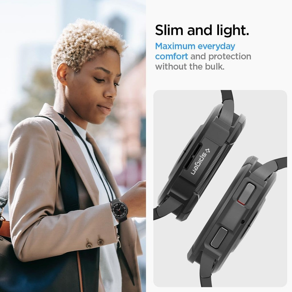 Spigen Liquid Air Direka untuk Samsung Galaxy Watch 6 Sarung Klasik 47mm Sarung TPU Ringan Fleksibel (2023)