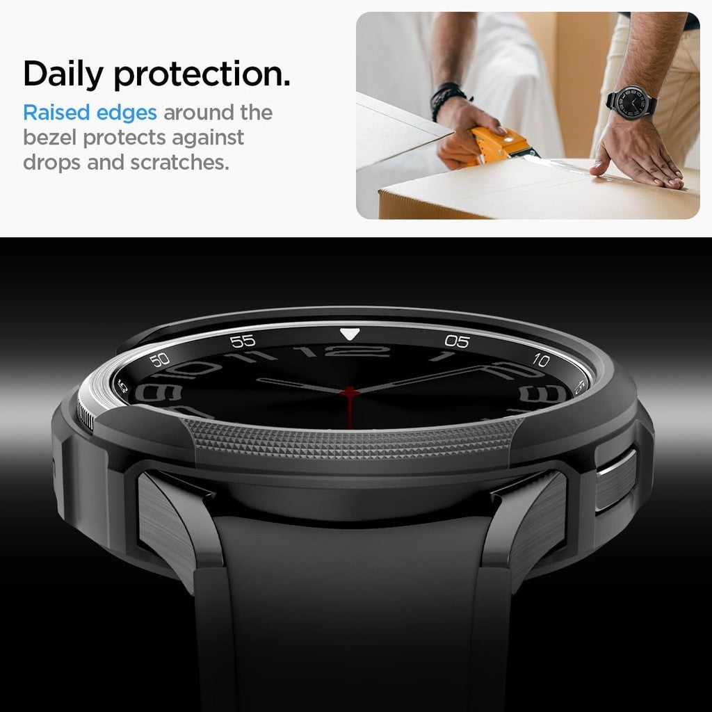 Spigen Liquid Air Direka untuk Samsung Galaxy Watch 6 Sarung Klasik 47mm Sarung TPU Ringan Fleksibel (2023)