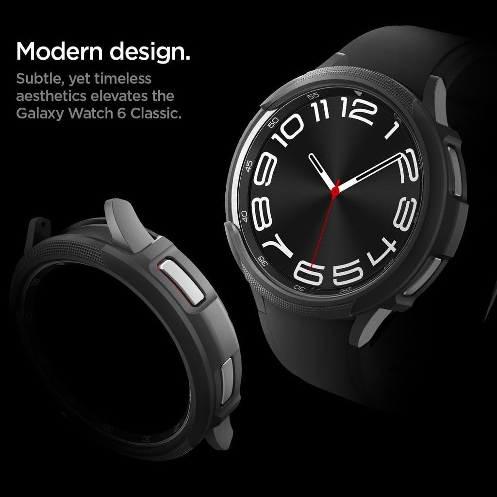 Spigen Liquid Air Direka untuk Samsung Galaxy Watch 6 Sarung Klasik 47mm Sarung TPU Ringan Fleksibel (2023)