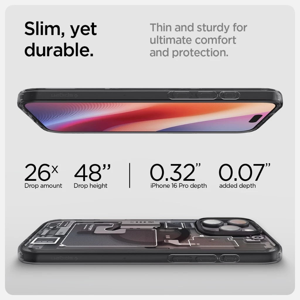 Sarung Spigen Ultra Hybrid MagFit Zero One untuk iPhone 16 / Pro / Pro Max / Plus