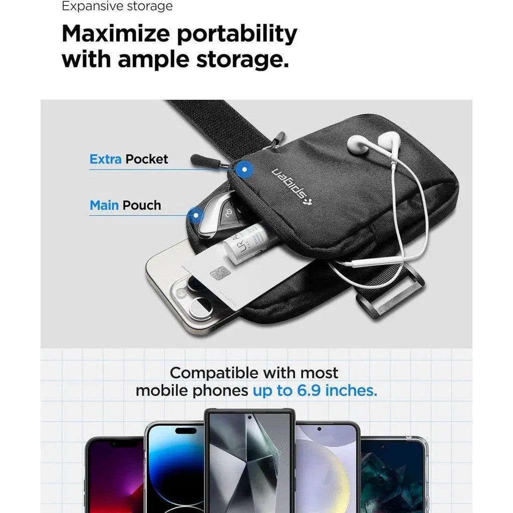 Spigen Dynamic Shield A702 Running Armband Black