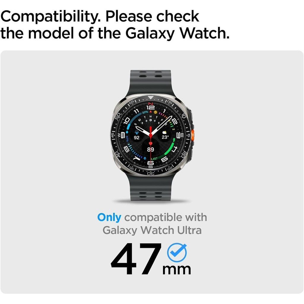 Spigen Rugged Armor Direka untuk Samsung Galaxy Watch Ultra Sarung TPU Tahan Lama untuk Galaxy Watch Ultra 47mm (2024)