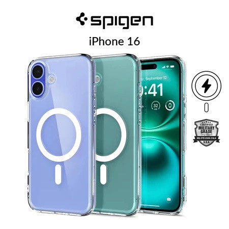 Spigen Ultra Hybrid Magfit Pengecasan Magnetik iPhone 16 / Pro / Pro Max / Plus Sarung Magnet Serasi Penutup iPhone