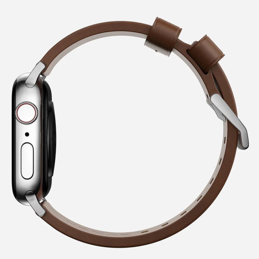 Nomad Modern Bands (Premium) Leather Compatible for Apple Watch Series SE/Ultra/ 9/8/7/6/5/4/3/2 49mm/45mm/44mm/42mm