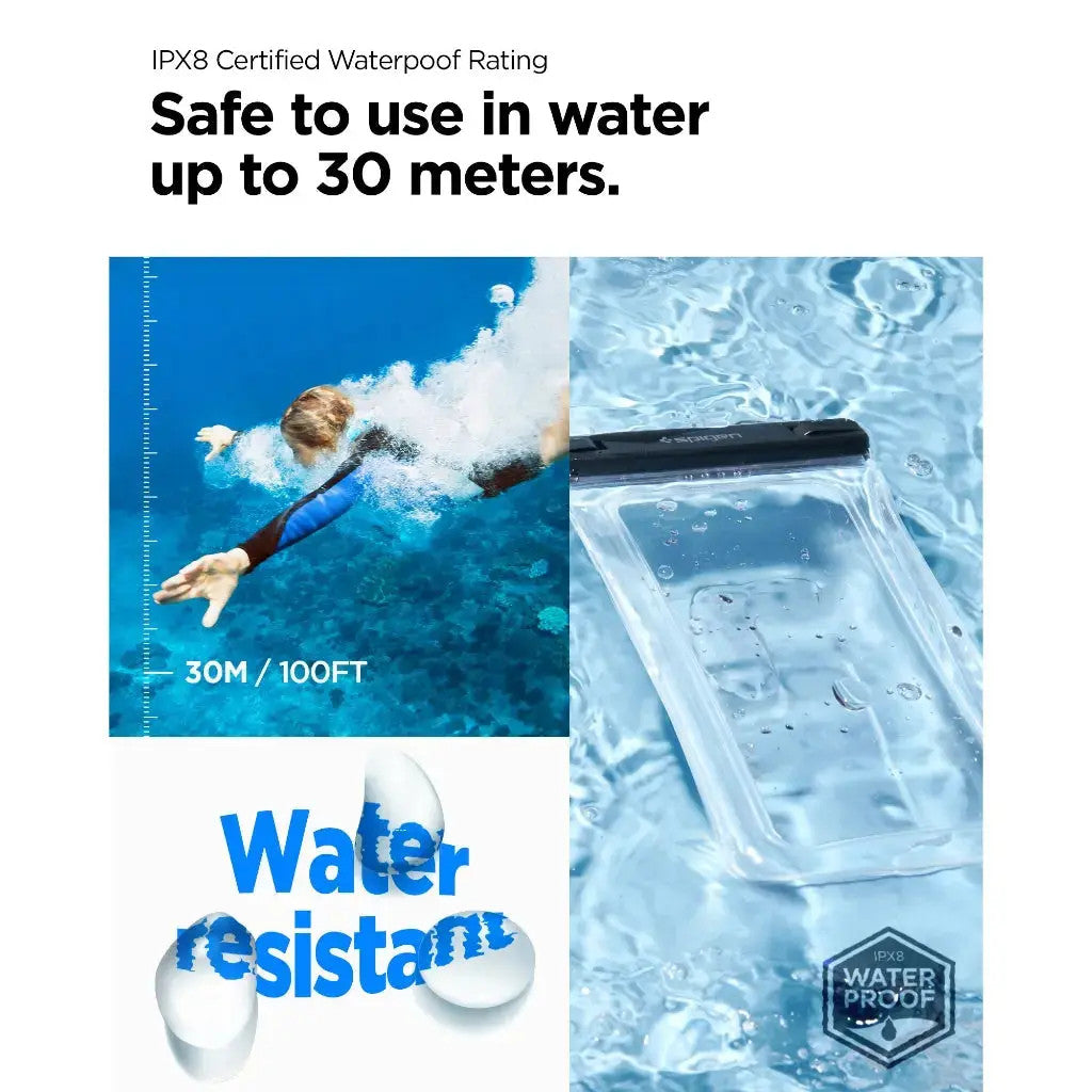 Spigen Aqua Shield A610 Sarung Telefon Terapung Kalis Air