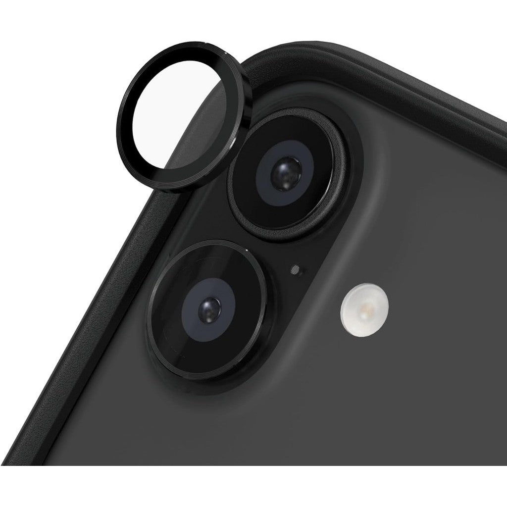 RhinoShield 9H Pelindung Lensa Kamera Kaca Terbaja iPhone 16/16 Plus | Kesan dan Ketahanan Gores