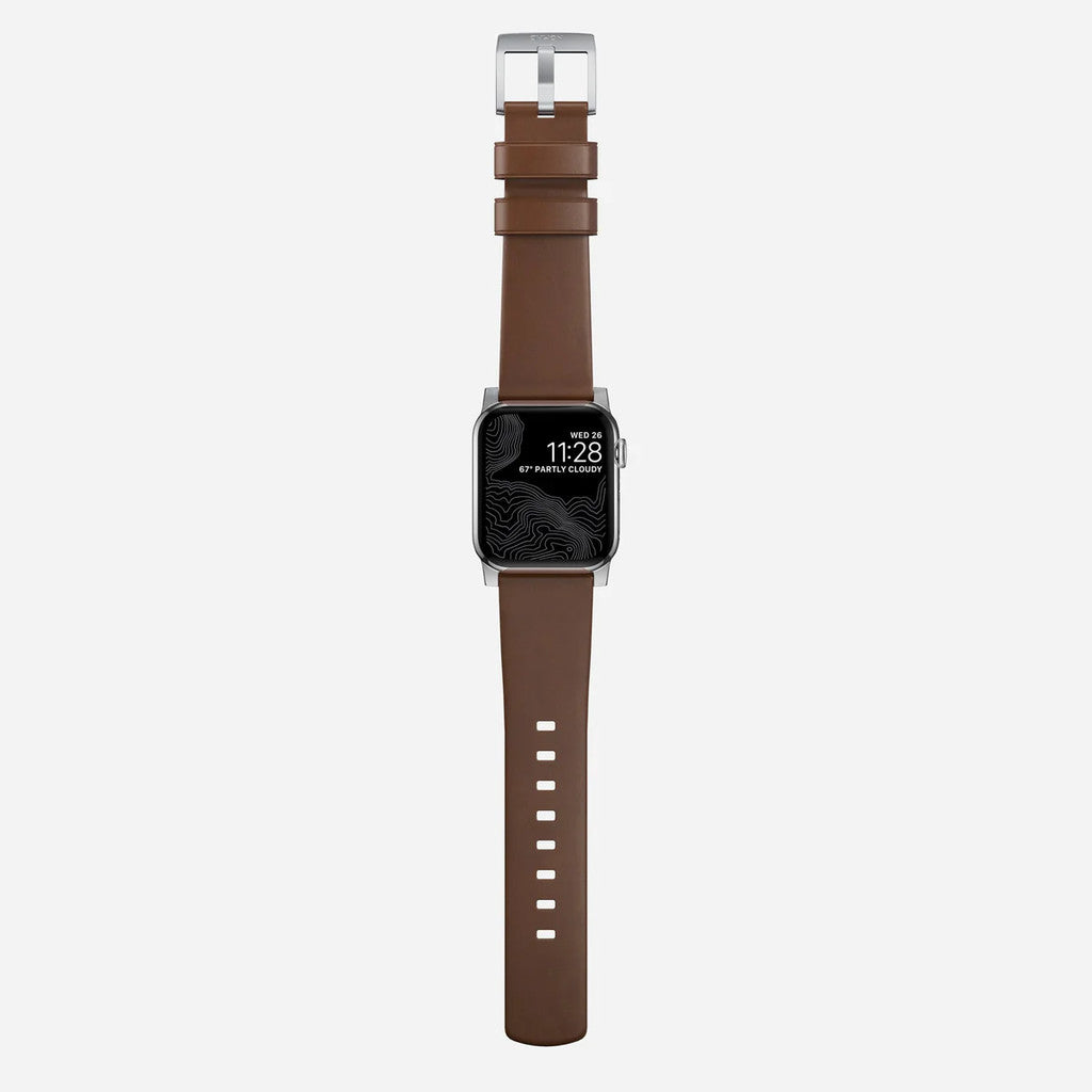Nomad Modern Bands (Premium) Leather Compatible for Apple Watch Series SE/Ultra/ 9/8/7/6/5/4/3/2 49mm/45mm/44mm/42mm
