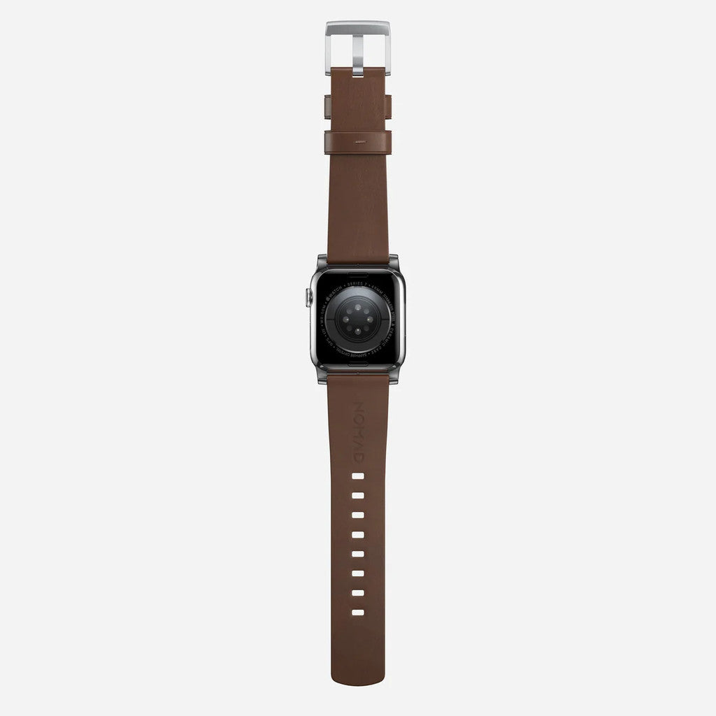 Nomad Modern Bands (Premium) Leather Compatible for Apple Watch Series SE/Ultra/ 9/8/7/6/5/4/3/2 49mm/45mm/44mm/42mm