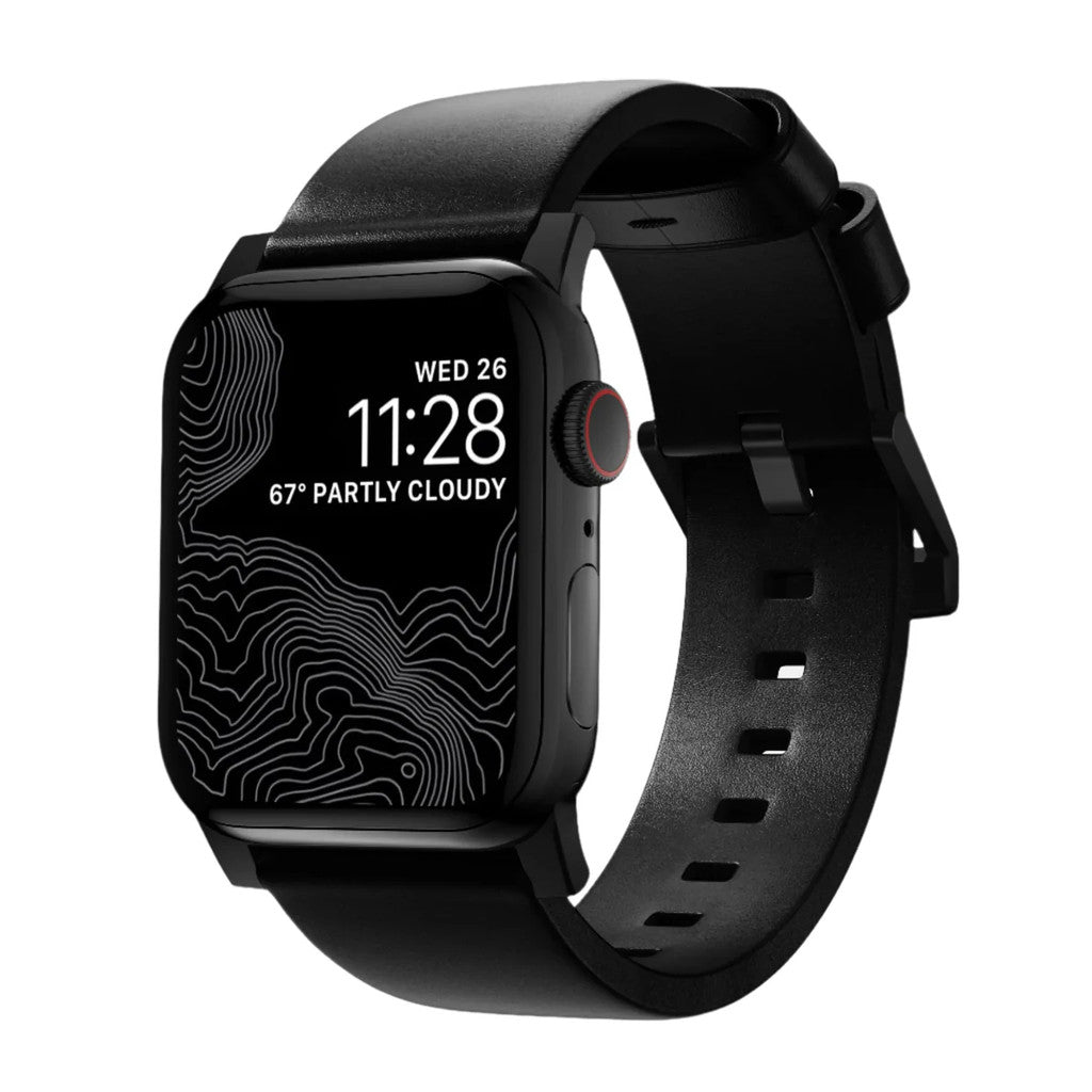 Nomad Modern Bands (Premium) Leather Compatible for Apple Watch Series SE/Ultra/ 9/8/7/6/5/4/3/2 49mm/45mm/44mm/42mm