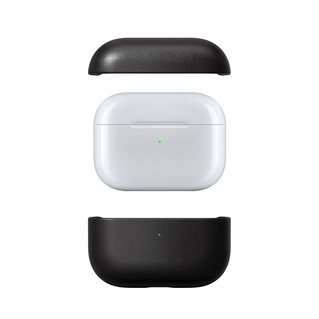 Nomad Modern Leather Case Compatible for AirPods Pro 2 Black