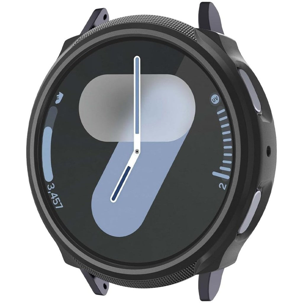 Spigen Liquid Air Direka untuk Samsung Galaxy Watch 7 44mm / 40mm Sarung Fleksibel Sarung TPU Ringan (2024) Matte Black