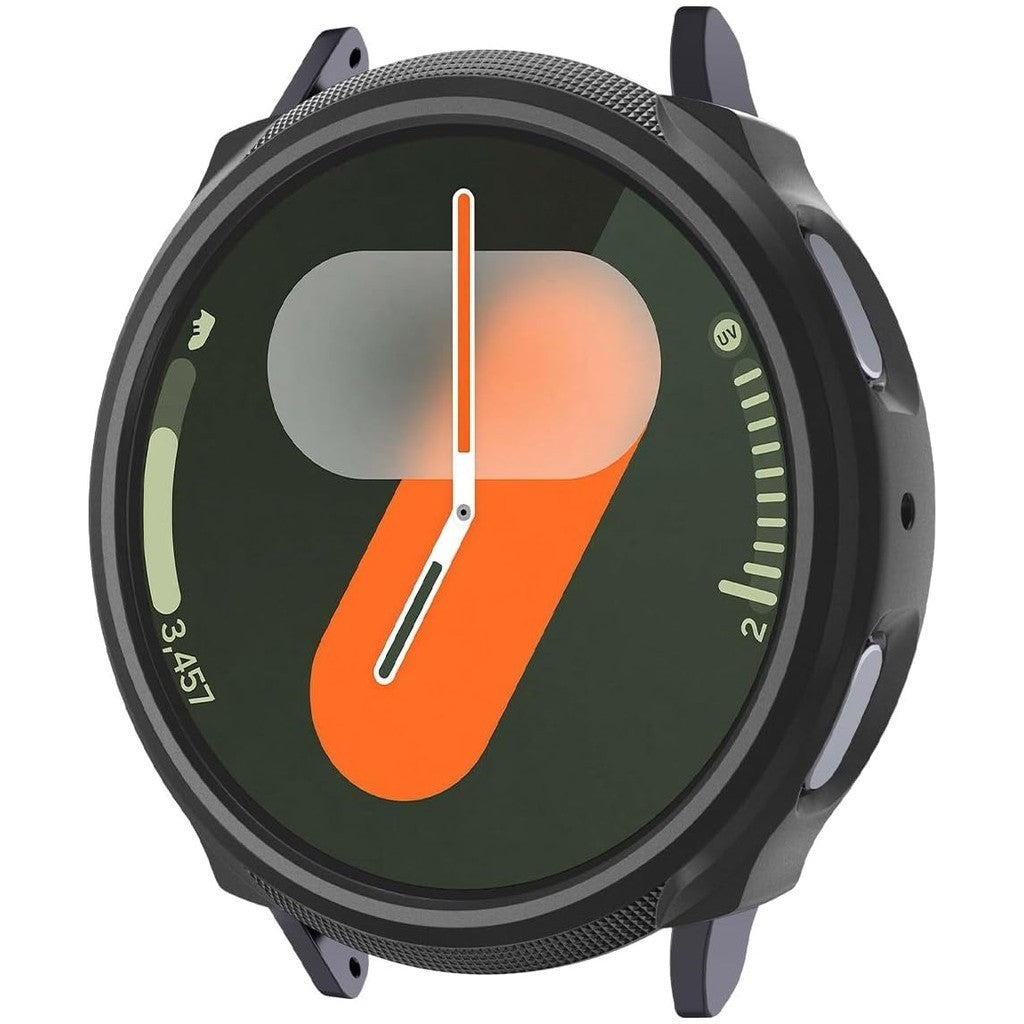 Spigen Liquid Air Direka untuk Samsung Galaxy Watch 7 44mm / 40mm Sarung Fleksibel Sarung TPU Ringan (2024) Matte Black