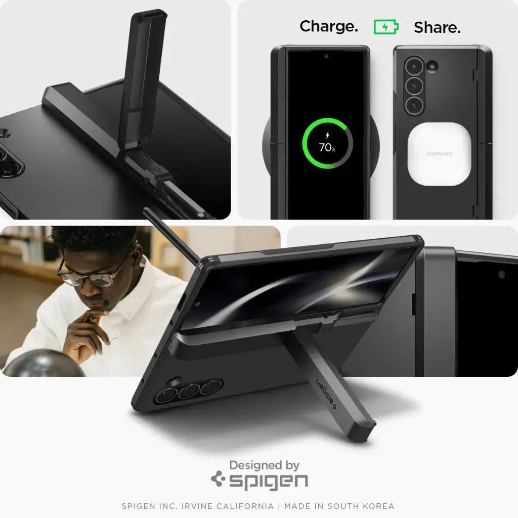 Spigen Galaxy Z Fold 6 Case Tough Armor Pro P - Hitam