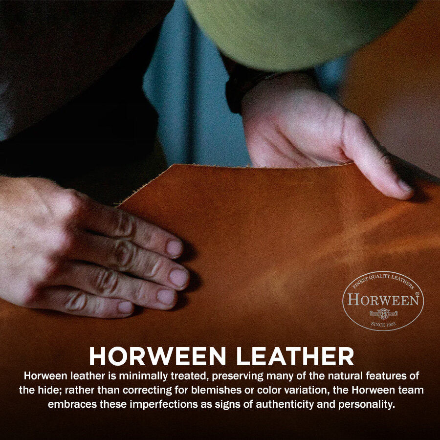 Sarung Kulit Tradisional Nomad Horween serasi untuk iPhone 16 Pro / Pro Max