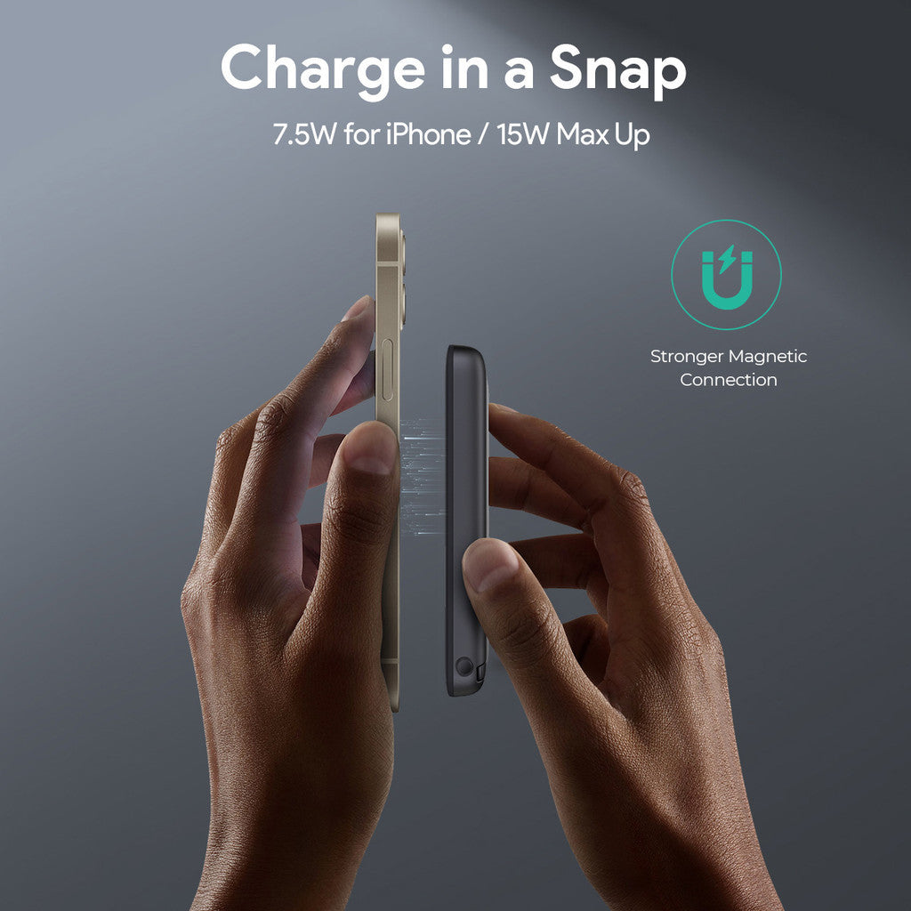 Aukey PB-MS06 MagFusion 10000mAh 30W Qi2 Magnetic Wireless Charging Power Bank