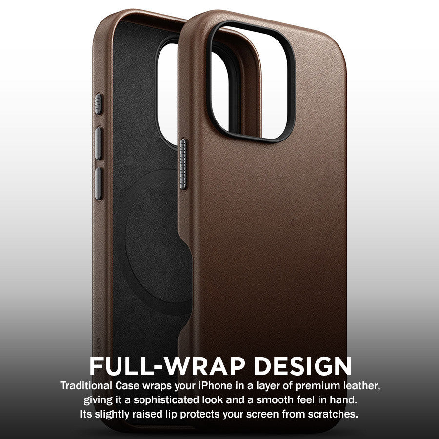 Sarung Kulit Tradisional NOMAD iPhone 16 Pro / Pro Max (Premium) Kulit Nomad