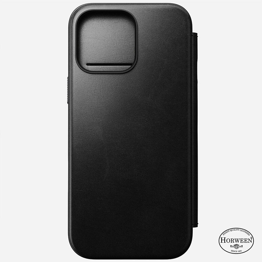 Sarung Folio Kulit Moden Nomad serasi untuk iPhone 16 Series Horween Leather (MAGNETIC)