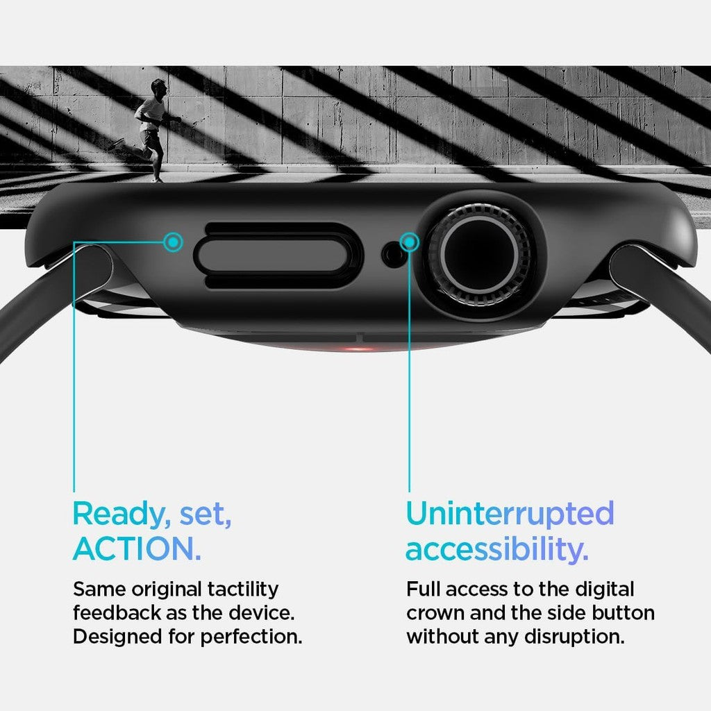 Spigen Thin Fit Direka untuk Apple Watch Series 10 46mm Case Thin Hard PC