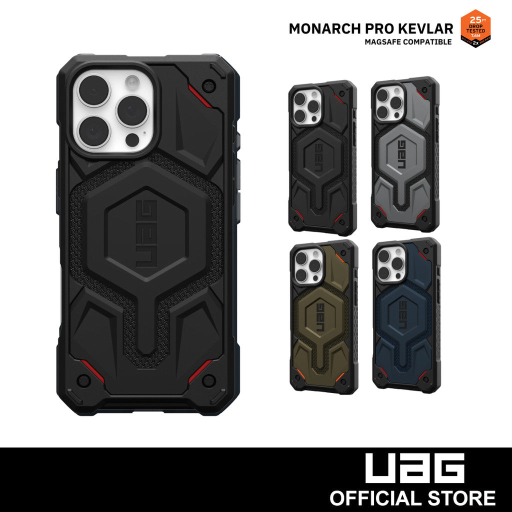 UAG Monarch Pro MagSafe iPhone 16 Series Case - Kevlar