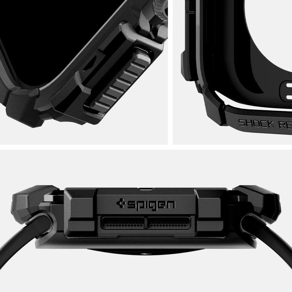 Spigen Rugged Armor Direka untuk Apple Watch Series 10 46mm / 42mm Case TPU Tahan Lama