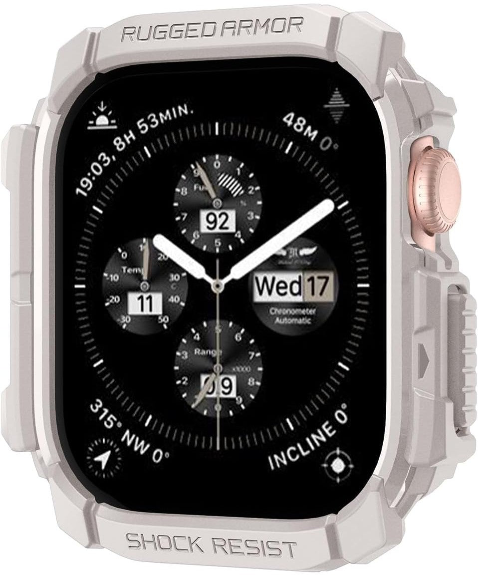 Spigen Rugged Armor Direka untuk Apple Watch Series 10 46mm / 42mm Case TPU Tahan Lama