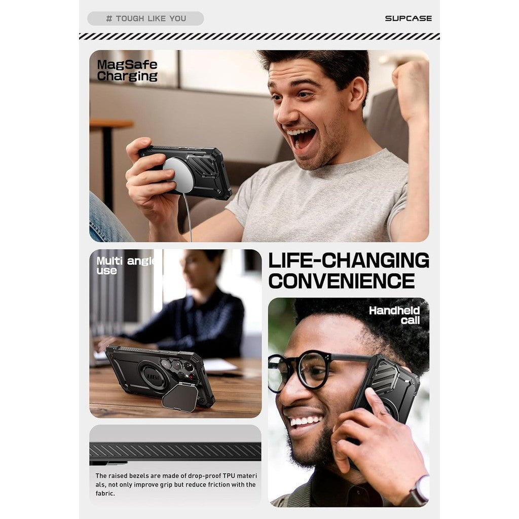 SUPCASE Unicorn Beetle Mag XT Case untuk Samsung Galaxy S25 Ultra 5G (2025), Perlindungan Liputan Penuh yang menyerap kejutan