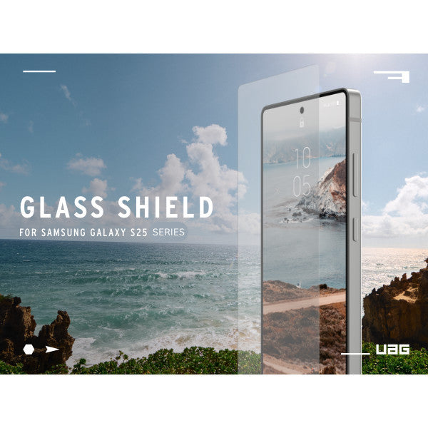 Pelindung Skrin Perisai Kaca UAG untuk Samsung Galaxy S25 / Plus / Ultra