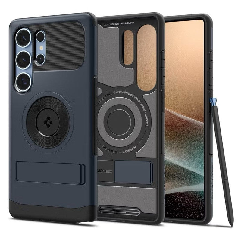 Spigen Samsung S25 Ultra / S25 Plus / S25 Slim Armor MagFit Magnetic Kickstand Phone Stand Holder Case
