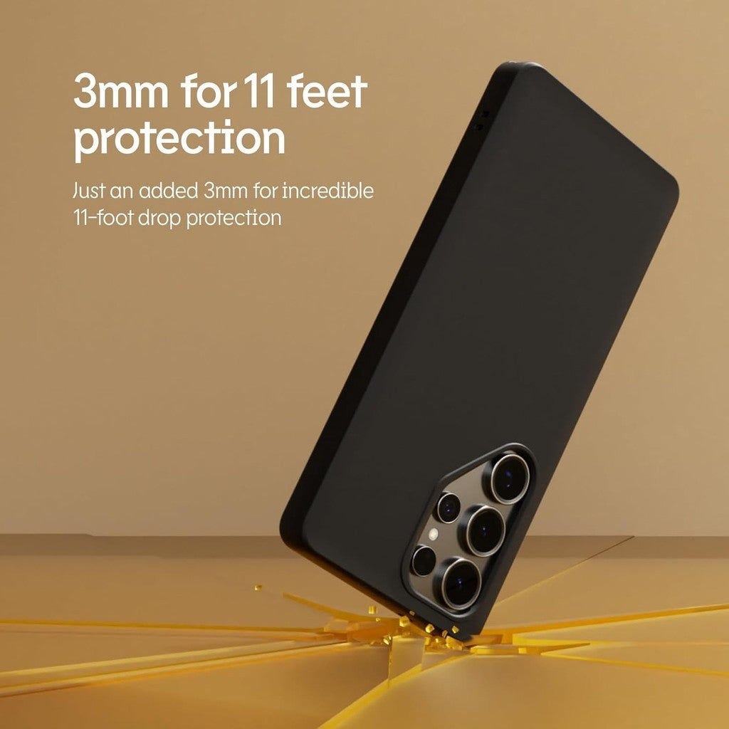 RhinoShield Case Compatible Galaxy S25 / Plus / Ultra | SolidSuit 3.5M / 11ft Drop Protection - Classic Black