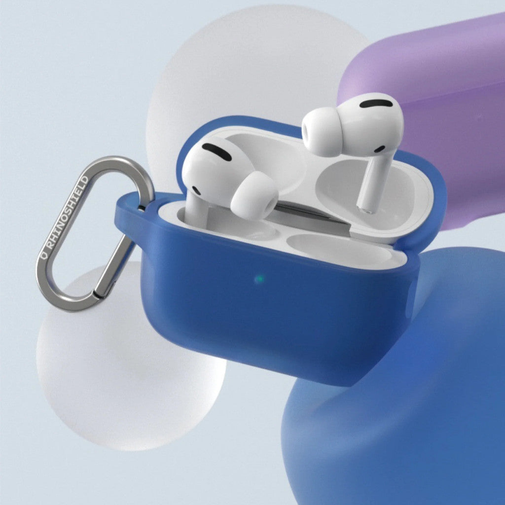 Sarung RhinoShield dengan Carabiner Serasi dengan AirPods 4 | Perlindungan Penurunan Gred Tentera