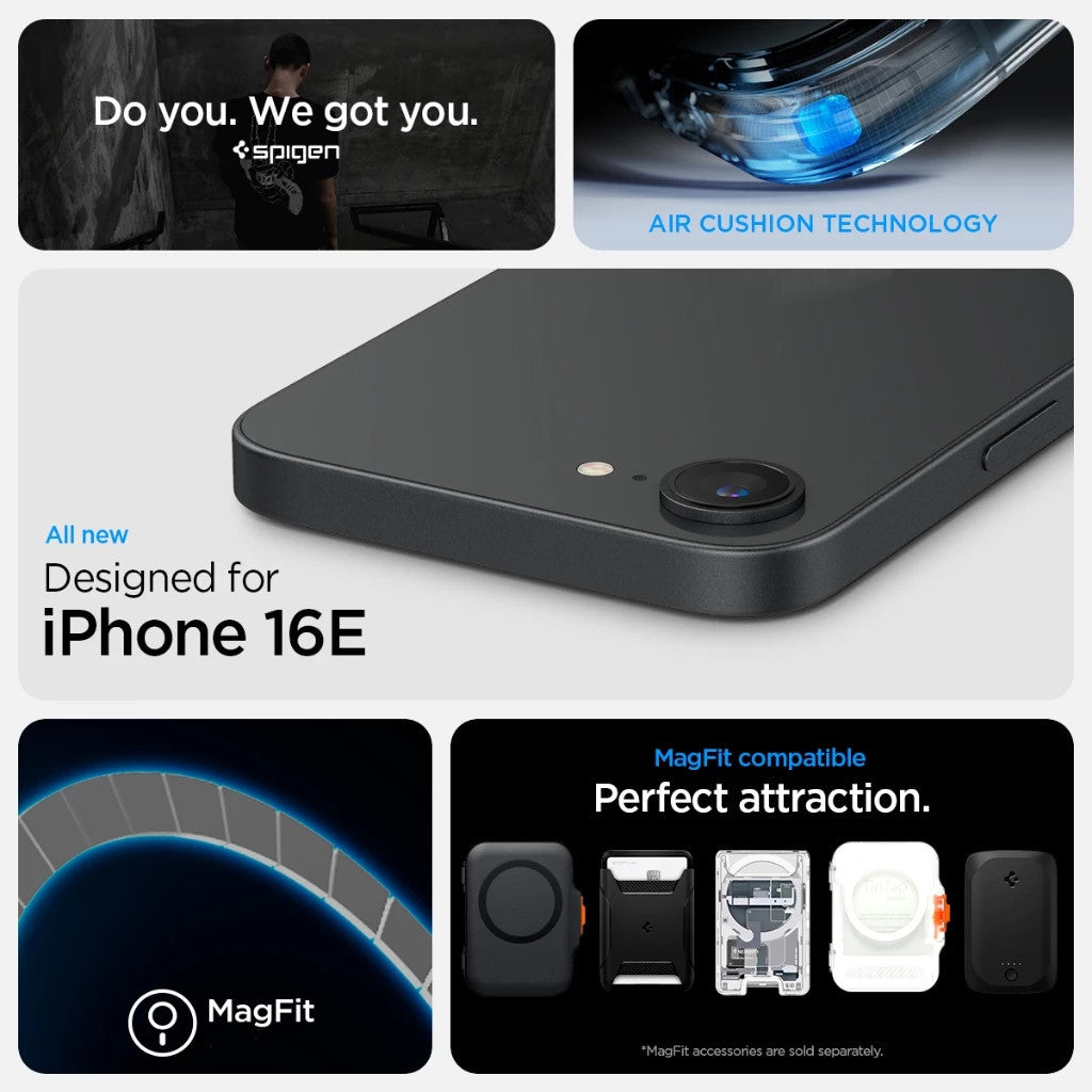 Sarung Spigen iPhone 16e (2025) 6.1" Ultra Hibrid Neo Satu MagFit Sarung Telefon Magnetik Sarung iPhone Sarung iPhone