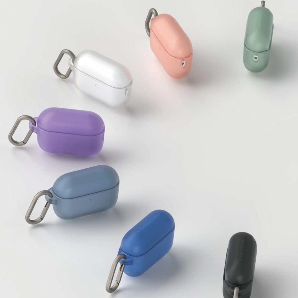 Sarung RhinoShield dengan Carabiner Serasi dengan AirPods 4 | Perlindungan Penurunan Gred Tentera