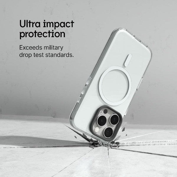 RhinoShield Clear Case with Camera Control Capture Button for iPhone 16 Pro Max Advanced Yellowing Resistance