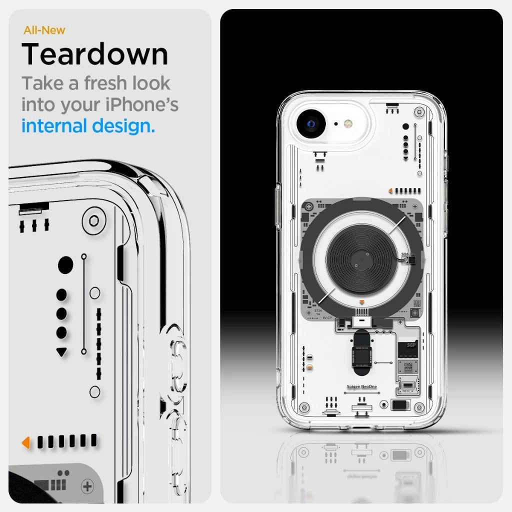 Sarung Spigen iPhone 16e (2025) 6.1" Ultra Hibrid Neo Satu MagFit Sarung Telefon Magnetik Sarung iPhone Sarung iPhone