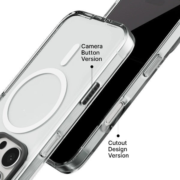 RhinoShield Clear Case with Camera Control Capture Button for iPhone 16 Pro Max Advanced Yellowing Resistance