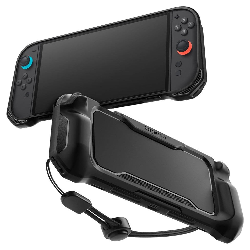 Spigen Rugged Armor Nintendo Switch 2 Sarung (2025) Genggaman dan Tali Ergonomik (Tidak Serasi dengan Dok Suis)