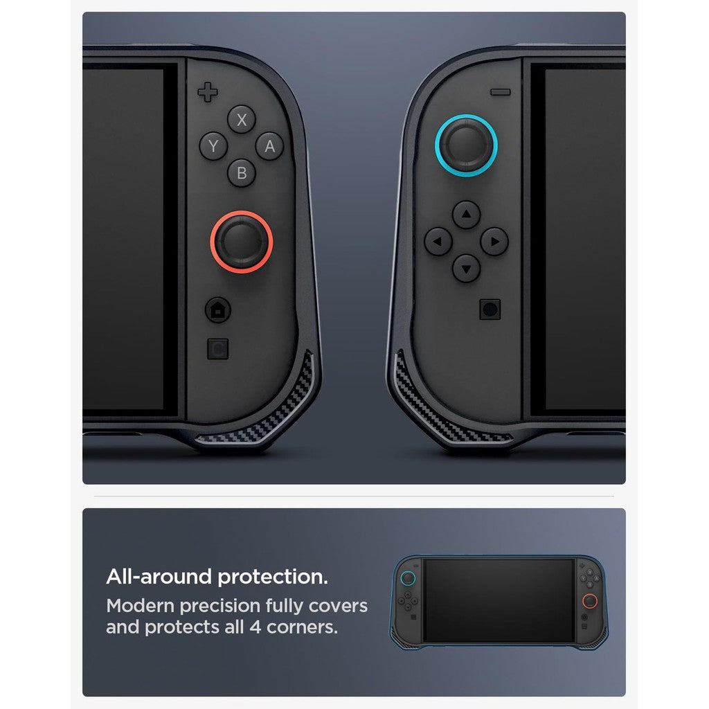 Spigen Rugged Armor Nintendo Switch 2 Sarung (2025) Genggaman dan Tali Ergonomik (Tidak Serasi dengan Dok Suis)