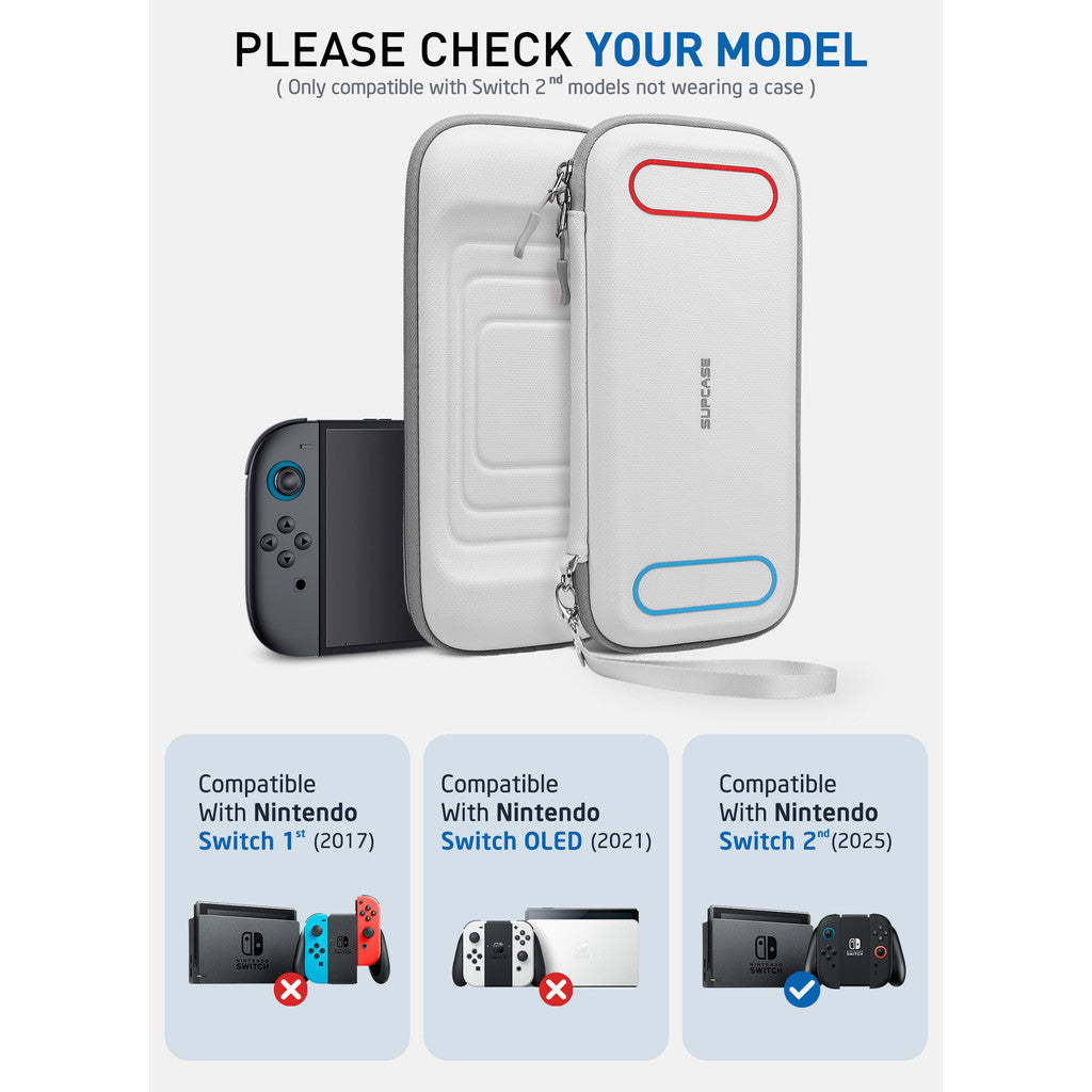 SUPCASE Carrying Case for Nintendo Switch 2 2025 Mini Version Travel Case with 12 Game Cartridge slot Portable Bag