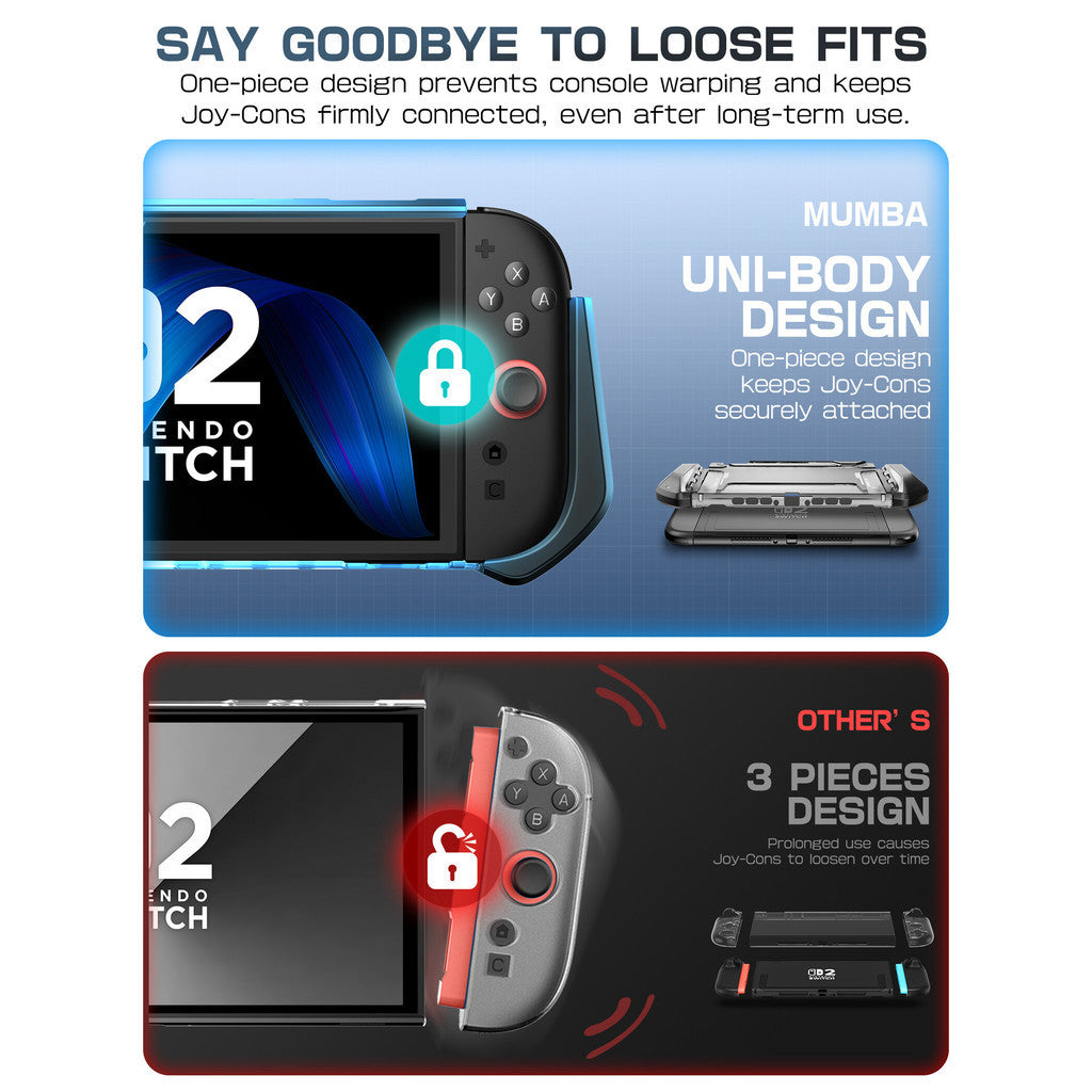 SUPCASE Dockable Case for Nintendo Switch 2 2025 Blade Series TPU Grip