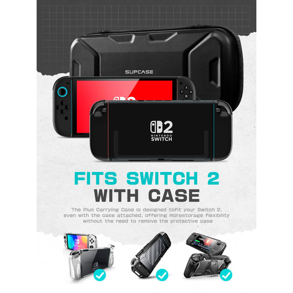 SUPCASE Carrying Case for Nintendo Switch 2 2025 Plus Version Portable Protective Travel Carry Pouch Large Capacity