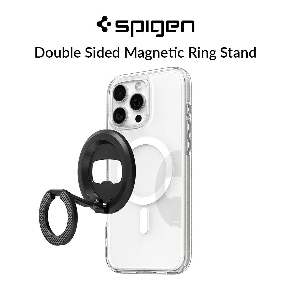 Spigen O-Mag Pemegang Telefon Cincin Magnet Dua Sisi Cincin Telefon Magnet Pemegang Pendirian Telefon Magnet
