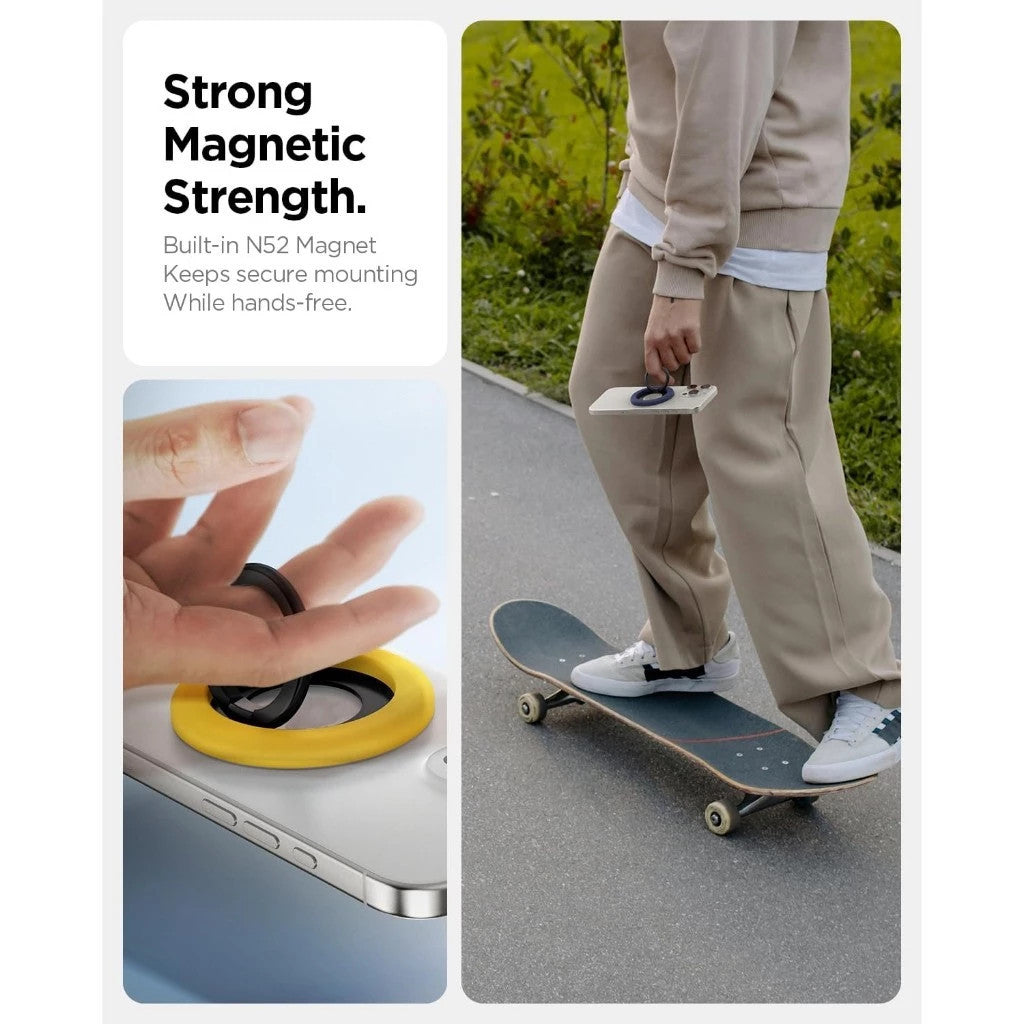 Spigen Nano Pop Pendirian Cincin Magnetik Pemegang Telefon Cincin Kaki Kaki Pemegang Pendirian Telefon Pemegang Pendirian Telefon Magnet Pegangan Telefon