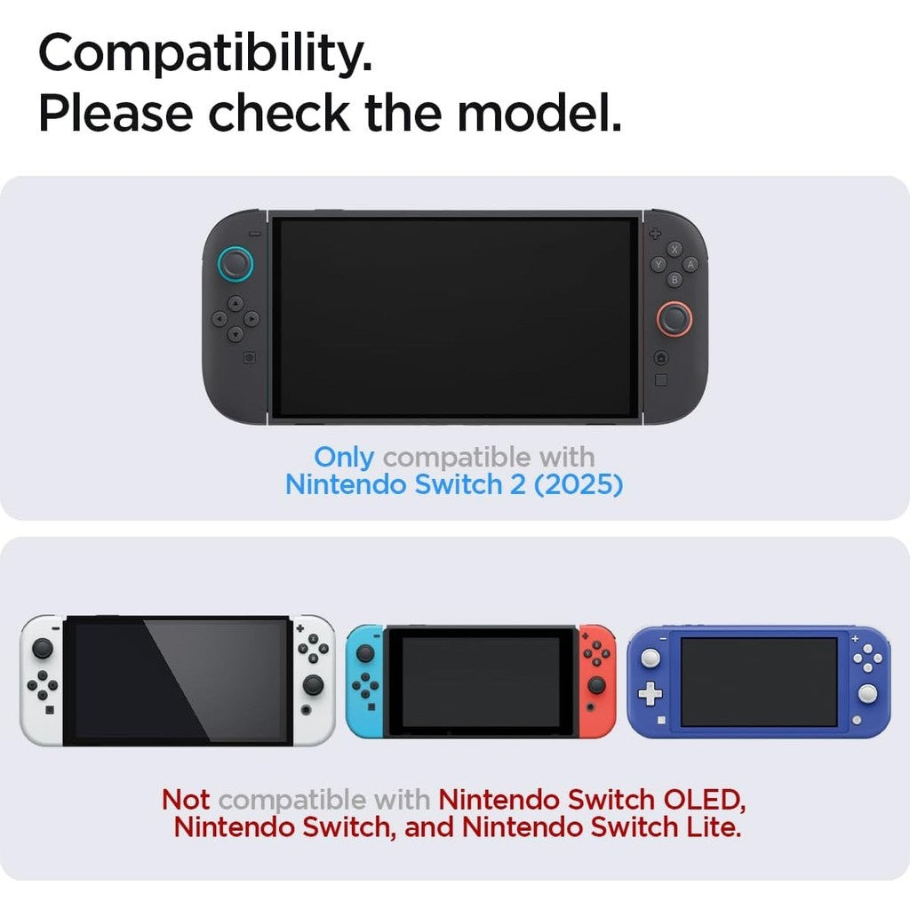 Spigen Glas.tR EZ FIT Pelindung Skrin Kaca Terbaja Nintendo Switch 2 (2025) - 2 Pek