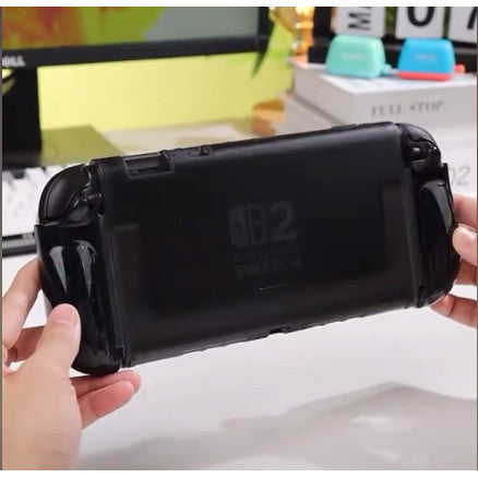 SUPCASE Clear Case Frost Black for Nintendo Switch 2 2025 Crystal Protective Clear Cover