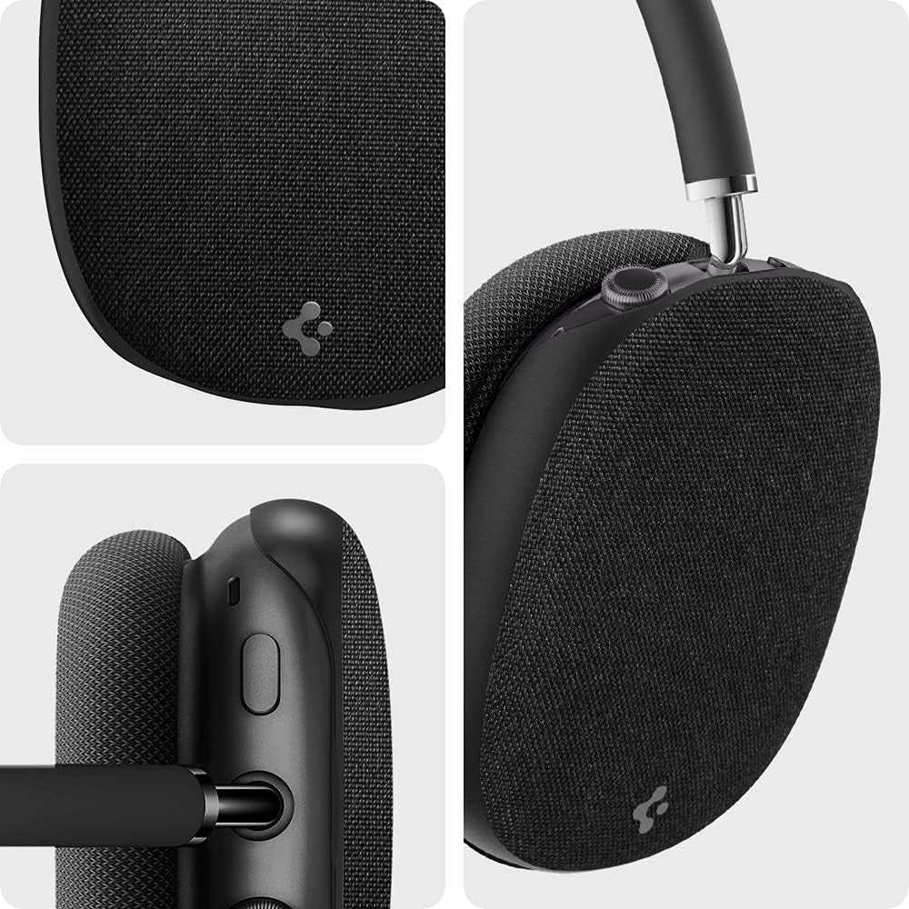 Spigen for AirPods Max Case, Urban Fit Designed for AirPods Max Accessories, Premium Nylon Fabric Ear Cup Covers - Black