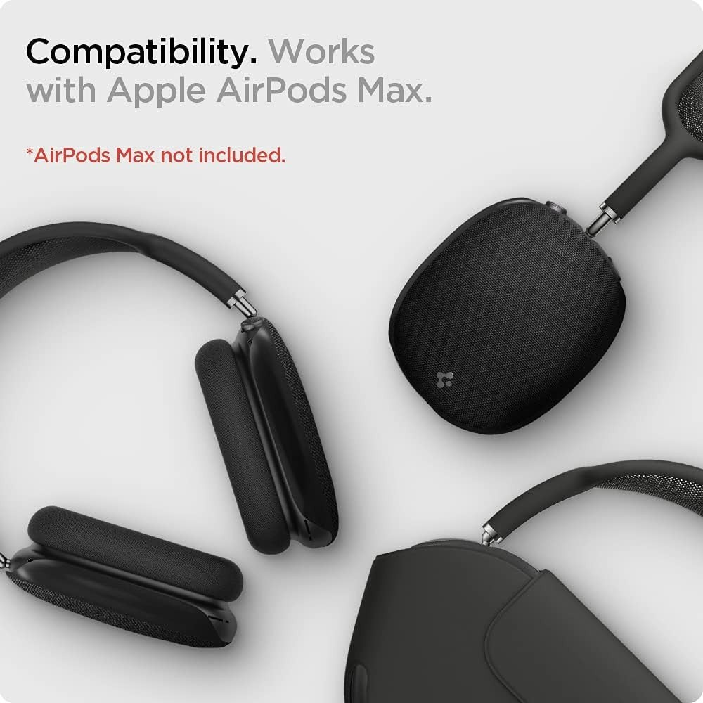 Spigen for AirPods Max Case, Urban Fit Designed for AirPods Max Accessories, Premium Nylon Fabric Ear Cup Covers - Black