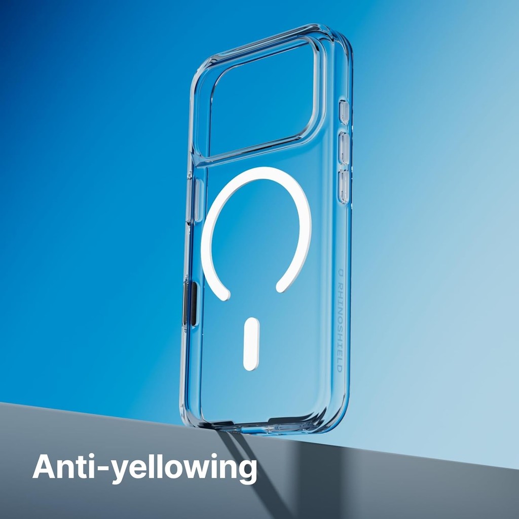 RhinoShield Clear Case Magnetic for iPhone 17 / Pro / Pro Max / Air - Anti-Yellowing, Shockproof Drop Protection