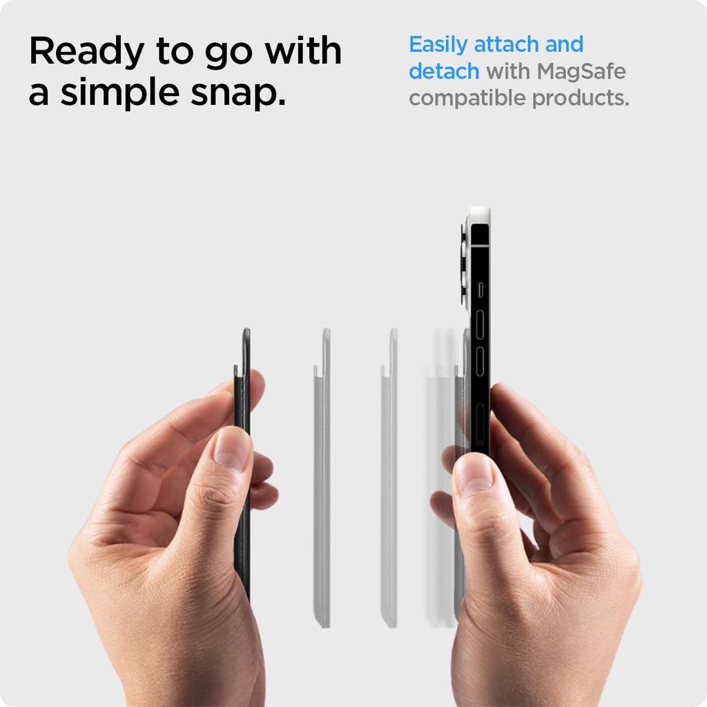 Spigen Valentinus (Mag Fit) Wallet 2 Card Holder Compatible with iPhone 17/16/15/14/13/12 Models, Pixel 10 Series